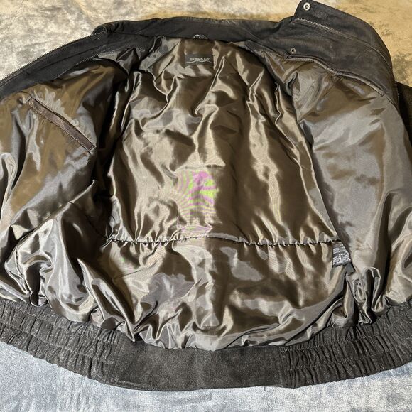 NRA Lifetime Member Suede Leather Jacket Large Black Burk's Bay True Patriot - Picture 11 of 15